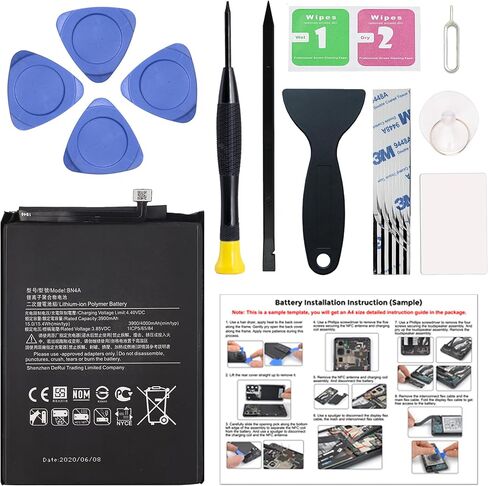 New Upgraded BN5A Replacement Battery Compatible with Redmi Note 10 5G & Poco M3 Pro 5G with Repair Toolkit in Saudi Arabia