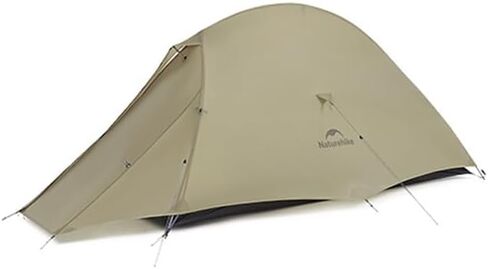 Naturehike 2024 Cloud up Pro Tent, Upgrade Ultralight Tents,1.23kg/2.7lbs,Double 1 Person Tent,for Cycle Camping,Backpacking,Hiking,Self-Standing, Construction,Easy Set up (Khaki) in Kuwait
