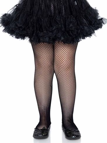 Leg Avenue Girls' Little Fishnet Tights, Black, Medium in Kuwait