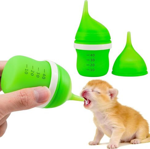Pet Feeding Bottle for Puppies and Kittens,40ml Green in Kuwait