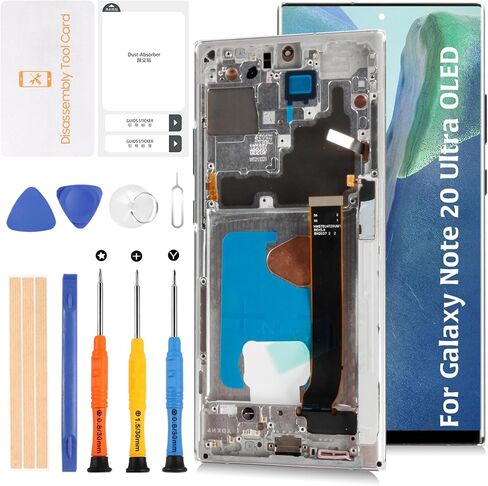 OLED for Samsung Galaxy Note 20 Ultra 6.78"(Not OEM 6.9") LCD Display+Mystic Black Frame 4G/5G N985 N986 LCD Screen Display Replacement Touch Digitizer Assembly in Kuwait
