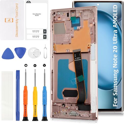 OLED for Samsung Galaxy Note 20 Ultra 6.78"(Not OEM 6.9") LCD Display+Mystic Black Frame 4G/5G N985 N986 LCD Screen Display Replacement Touch Digitizer Assembly in Kuwait