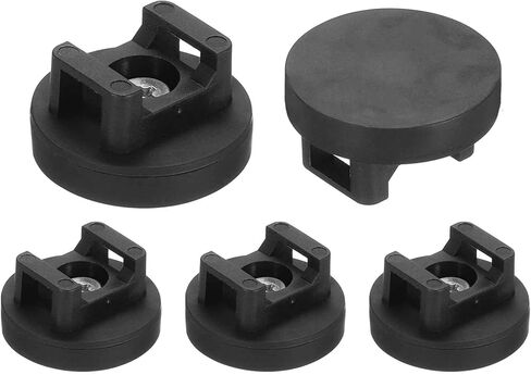 Dmiotech 15pcs Magnetic Zip Tie Mount ، 31 مم ديا ديا مقطوعات الكبلات المغناطيسية متعددة الأغراض حاملي المنظمات المشابك قاعدة سرج نوع لإدارة قناة أنابيب الأسلاك ، الأسود ، in Kuwait