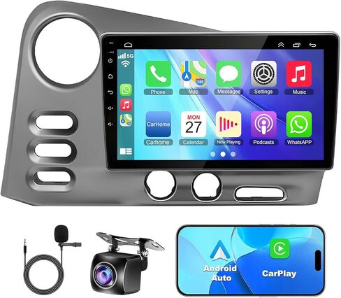 Car Radio for Toyota Matrix 2009-2014 Head Unit with Wireless Carplay&Android Auto, 4+64GB Android 13 IPS HD Car Stereo Support Bluetooth Voice Control WiFi GPS Navigation DSP FM SWC in Kuwait