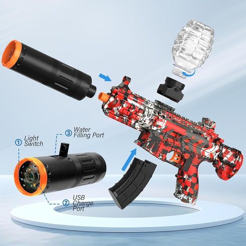 2 حزمة رشاشات ، أدوات ألعاب كهربائية تلقائية ، 50000+ ، 10 روبية في الثواني ، 600 قادوس ، لعبة أنشطة ألعاب الفريق في الهواء الطلق ، بطاريتين قابلة لإعادة الشحن ، تتراوح أعمارهم بين 12 عامًا. in Kuwait