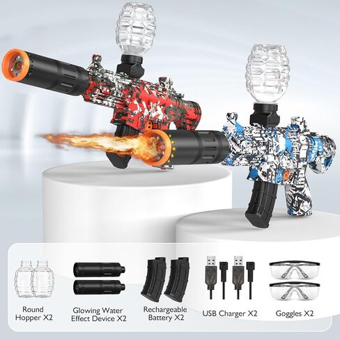 2 حزمة رشاشات ، أدوات ألعاب كهربائية تلقائية ، 50000+ ، 10 روبية في الثواني ، 600 قادوس ، لعبة أنشطة ألعاب الفريق في الهواء الطلق ، بطاريتين قابلة لإعادة الشحن ، تتراوح أعمارهم بين 12 عامًا. in Kuwait