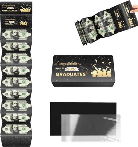 YSMILE 2025 التخرج النقدي ENVELOPE BOX Money حامل مع بطاقة المعايدة ، مصممة لخريج كلية الثانوية in Kuwait