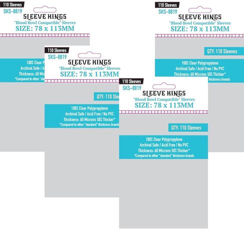 Sleeve Kings Card Game Card Sleeves 63.5 x 88 mm (4x110 Pack, 440 Sleeves) in Kuwait