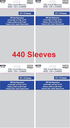 Sleeve Kings Card Game Card Sleeves 63.5 x 88 mm (4x110 Pack, 440 Sleeves) in Kuwait