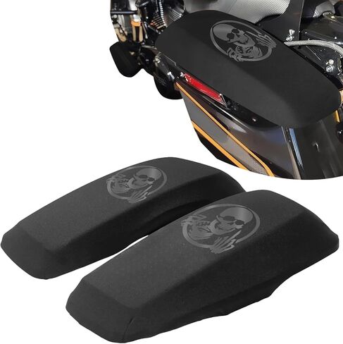 Hard Saddlebag Lid Bra/Lid Covers Fits for 2014-2023 Harley Davidson Touring, Road Glide, Electra Glide, Road King, Street Glide and Tri Glide Models (Red) in Kuwait