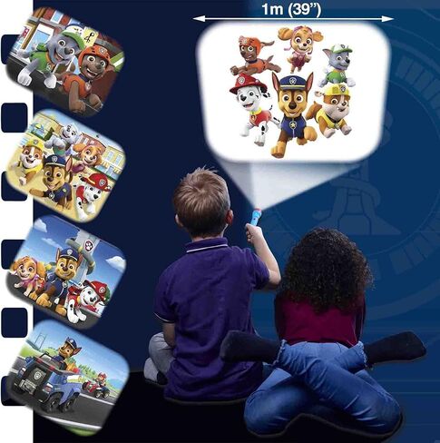 Brainstorm Paw Patrol Nickelodeon Torch & Projector - مصباح يدوي محمول ولعبة صور، 24 صورة كرتونية ملونة، مشروع 1 متر، للأطفال من عمر 3 سنوات فما فوق in Saudi Arabia