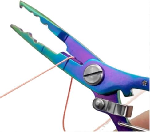 Multi-Functional Fishing Pliers, Gripper - Stainless Steel Hooks, Cutters and Sheath 、 Lanyard Included 1Pack in Saudi Arabia