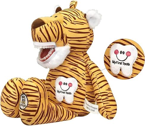 Tooth Fairy Plush, Oral Health Presentation Doll Puppet Little Lion Tooth Fairy Dental Educational Plush Small Size Doll with Teeth for Kids Chidren Boys Girls in Kuwait