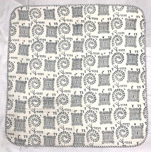 لحاف قطن 100% من Trade Star مطبوع عليه كتلة يدوية لحاف أطفال ذو وجهين، تصميم هندي مبطن فائق النعومة، بطانية أطفال مصنوعة يدويًا، بطانية بطانية عرقية للأطفال الصغار (نمط 5) in Kuwait