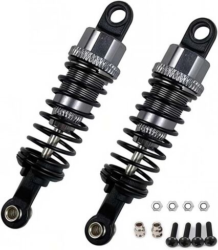 4 pcs Aluminum Oil adjustable 70mm shock absorber damper for rc car 1/16 Hsp hip losi buggy truck hop-up upgrade parts (Navy Blue) in Kuwait