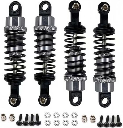 4 pcs Aluminum Oil adjustable 70mm shock absorber damper for rc car 1/16 Hsp hip losi buggy truck hop-up upgrade parts (Navy Blue) in Kuwait