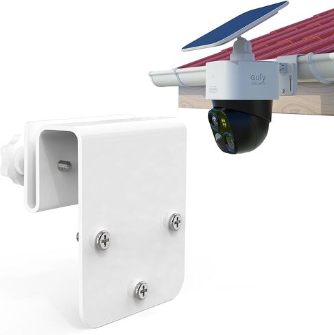 Gutter Mount for eufy Solocam S340, No Drill Outdoor Mount for eufy S340 Solar Camera (2 Pack, White) in Kuwait