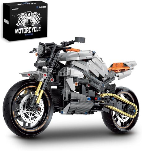 1:8 Motorcycle Building Blocks Toy Kit, 623PCS, for Adults and Motorcycle Enthusiasts, Collectible Building Toy for 6+ Year Old Birthday Gifts,Build A Model Motorcycle in Saudi Arabia