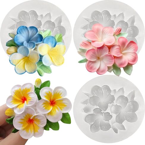 Peony Candle Mold for Candle Making, 3 Cavity Flower Silicone Molds for Epoxy Resin Wax Soap Clay Plaster Tealight Candles Crafts Casting Home Décor Handmade Gifts in Saudi Arabia