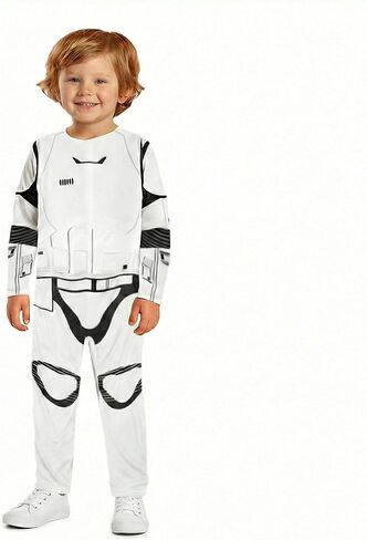 Storm Costume Trooper Mask Kids Jumpsuit Helmet Full Sets Empire Outfits Role Play Halloween Accessories in Kuwait