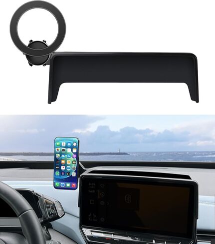 Car Phone Holder for 2021-2024 VW ID.4 ID4 Accessories 12-Inch Screen Fixed Clip, 360° Rotation Phone Mount Compatible with MagSafe, Cell Phone Holder That Does Not Affect Air Vent in Kuwait