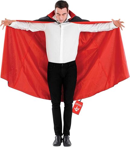 Fun Shack Adult Vampire Cape Women Red And Black Cape Adult Halloween Costumes For Women Mens Unisex Cloak Accessories in Kuwait