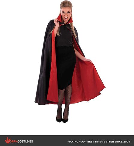 Fun Shack Adult Vampire Cape Women Red And Black Cape Adult Halloween Costumes For Women Mens Unisex Cloak Accessories in Kuwait