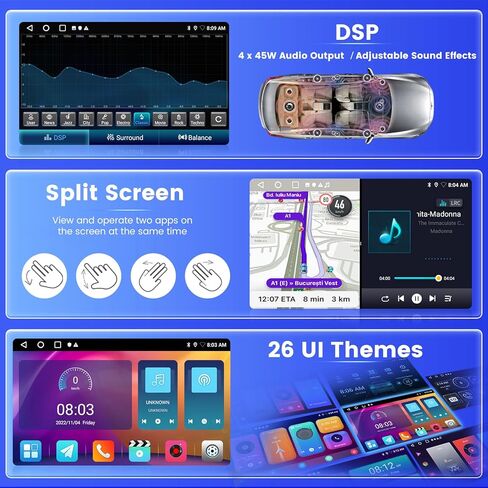 4GB 64GB Stereo for Honda Accord 6th 1998 1999 2000 2001 2002 2003 Carplay Radio 8 Corer Android 13 Camera Backup Camera 9 inch touchscreen GPS DSP 59UI in Saudi Arabia