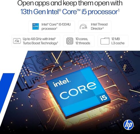 HP 17.3" Laptop, Intel i5-1135G7 Processor, 64GB RAM, 1TB SSD, IPS Full HD Display, HDMI, USB-Type C, Intel Iris Xe Graphics, Windows 11 Home, Silver in Kuwait