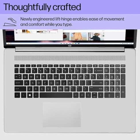 HP 17.3" Laptop, Intel i5-1135G7 Processor, 64GB RAM, 1TB SSD, IPS Full HD Display, HDMI, USB-Type C, Intel Iris Xe Graphics, Windows 11 Home, Silver in Kuwait