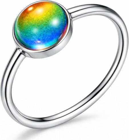 Ello Elli 1.5MM خاتم مزاج من الفولاذ المقاوم للصدأ بتصميم بسيط/داينتي باللون الذهبي والذهبي الوردي والفضة والأسود in Kuwait