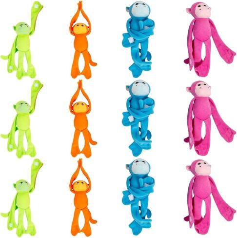 Fun Express Bright Long Arm Stuffed Monkeys - VBS Vacation Bible School Supplies/Decor - Toys - 12 Pieces in Saudi Arabia