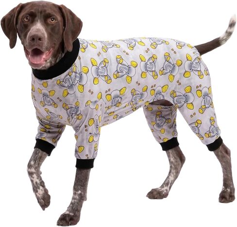 لوفينج دوج بيجاماس ملابس للكلاب العملاقة ، وملابس بيتبول ، والتماسك المتماسك ، وطباعة زهور هاواي ، وبيج كلاب بيكليوفر ، والبيجامات لبيتبول ، وبيتبول ، وتغطية كاملة الكلب بيجس ، 2XL in Kuwait