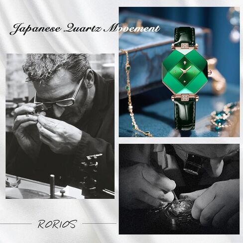 RORIOS Women Watches Analog Quartz Watches with Stainless Steel Strap Rectangular Case Ladies Watches Fashion Rhinestone Wrist Watch for Ladies Girls Women in Saudi Arabia