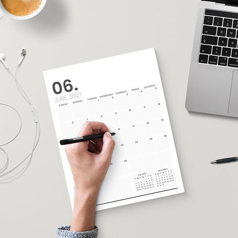 التقويم المغناطيسي Karto للثلاجة 2025 - يعمل الرأسي 8.5x11 بوصة حتى يونيو 2026 - تخطيط متعدد الاستخدامات وسهل مع مغناطيس تقويم الثلاجة الجمالية - الحد الأدنى in Kuwait