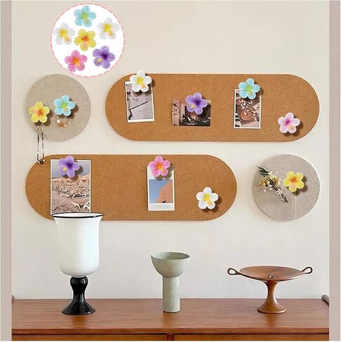 60 PCS زهرة الدبابيس دبابيس لطيفة زخرفة زهرة thumbtacks لون pushpins للنشرة الفول in Kuwait