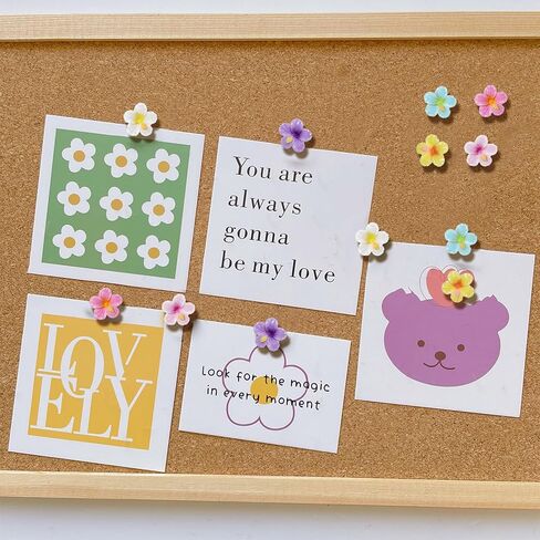 60 PCS زهرة الدبابيس دبابيس لطيفة زخرفة زهرة thumbtacks لون pushpins للنشرة الفول in Kuwait