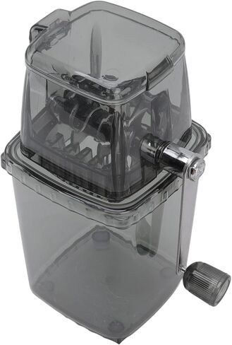 Manual Ice Crusher, Small Portable Shaver Ice Machine Hand Operated Snow Cone Ice Makers for Home Use (Grey) in Kuwait