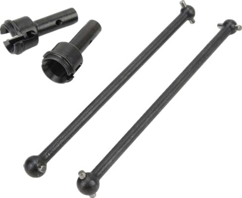Front Rear Drive Shaft Upgrades Part for ARRMA Mojave 6S BLX，#45 Hardened Steel Front & Rear CVD Universal Joints/Wheel AXLE & DOGBONE for 1/7 ARRMA Mojave 6S V2 4WD Desert Short Truck 4pcs（Black） in Kuwait