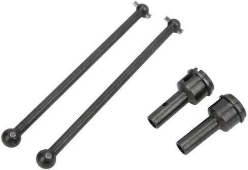 Front Rear Drive Shaft Upgrades Part for ARRMA Mojave 6S BLX，#45 Hardened Steel Front & Rear CVD Universal Joints/Wheel AXLE & DOGBONE for 1/7 ARRMA Mojave 6S V2 4WD Desert Short Truck 4pcs（Black） in Kuwait
