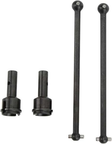 Front Rear Drive Shaft Upgrades Part for ARRMA Mojave 6S BLX，#45 Hardened Steel Front & Rear CVD Universal Joints/Wheel AXLE & DOGBONE for 1/7 ARRMA Mojave 6S V2 4WD Desert Short Truck 4pcs（Black） in Kuwait