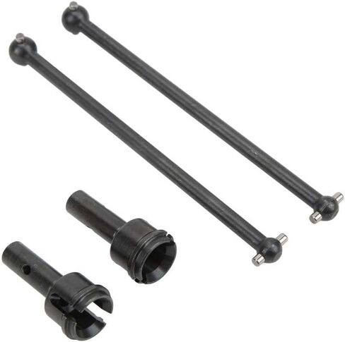 Front Rear Drive Shaft Upgrades Part for ARRMA Mojave 6S BLX，#45 Hardened Steel Front & Rear CVD Universal Joints/Wheel AXLE & DOGBONE for 1/7 ARRMA Mojave 6S V2 4WD Desert Short Truck 4pcs（Black） in Kuwait