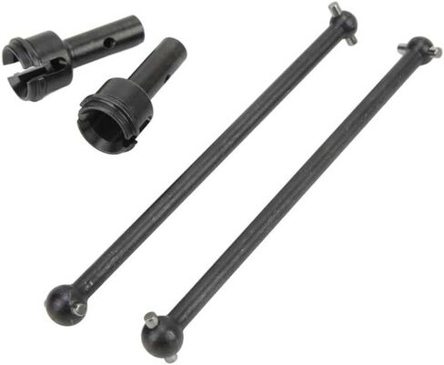 Front Rear Drive Shaft Upgrades Part for ARRMA Mojave 6S BLX，#45 Hardened Steel Front & Rear CVD Universal Joints/Wheel AXLE & DOGBONE for 1/7 ARRMA Mojave 6S V2 4WD Desert Short Truck 4pcs（Black） in Kuwait