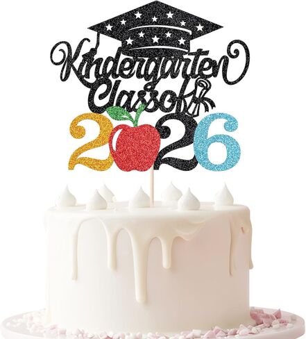 Kindergarten Class of 2025 Cake topper We are So Proud of You Cake Decorations Graduation Congrats Grad Party Supplies Straight Outta Kindergarten Graduation Cake Topper (gold) in Saudi Arabia
