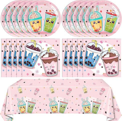 41PCS Blue Dog Paw Prints Birthday Party Supplies Include Plates Napkins Tablecloth Pet Party Decorations for Puppy Theme Party Picnic Baby Shower in Kuwait