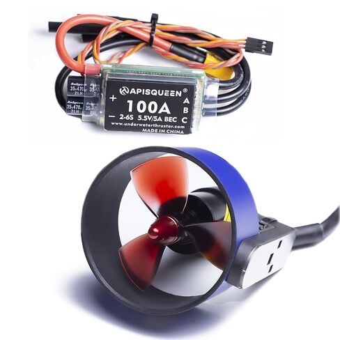 U5 تحت الماء Trouster 12-24V 800W محرك بدون فرش 7 كجم (15.4 رطل) مع 100A ESC للقوارب القابلة للنفخ ، rovs ، قوارب الكاياك (CW Trouster) in Saudi Arabia