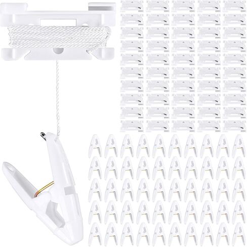 20 Pairs Ceiling Hanger Clips Classroom Hooks Ceiling Hangers Clips for Hanging Drop Grid in Kuwait