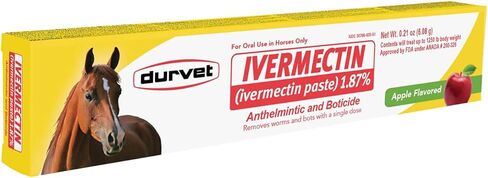 Ivermectin Paste Dewormer - 6.08g dose @ 1.87% Apple Flavor in Kuwait