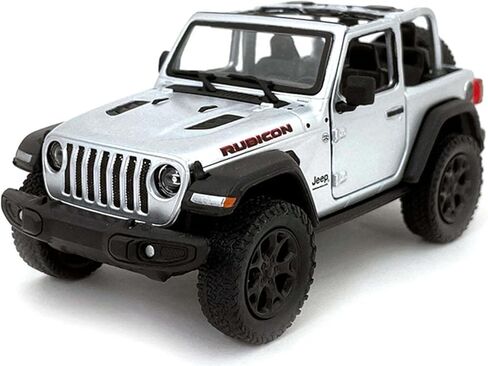 KiNSMART - Jeep Wrangler Rubicon Off Road 4x4 5 inch 1:34 Scale Die Cast Model Replica Toy Car Hardtop Red in Kuwait