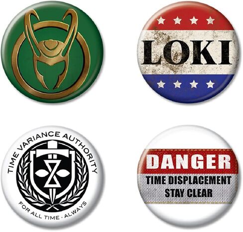 Ata-Boy Marvel Studios Loki Set of 4 1.25" Collectible Buttons in Kuwait